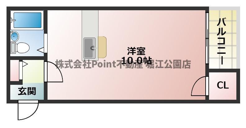 ロータリー39(ワンルーム/4階)の間取り写真