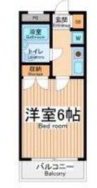 センチュリーハイツ三徳(1K/4階)の間取り写真