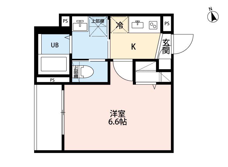 CS千住大橋(1K/3階)の間取り写真