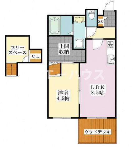リバティファースト(1LDK/1階)の間取り写真