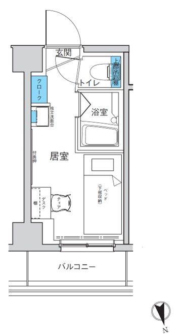 キャンパスヴィレッジ椎名町(ワンルーム/3階)の間取り写真