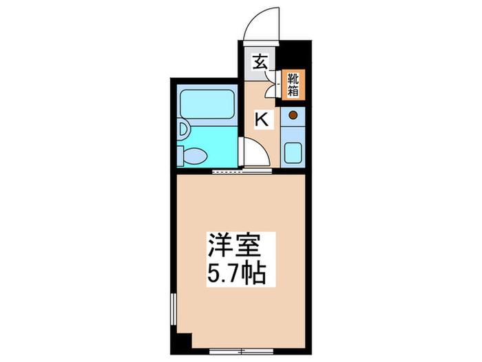 秦野エミネンス(1K/3階)の間取り写真