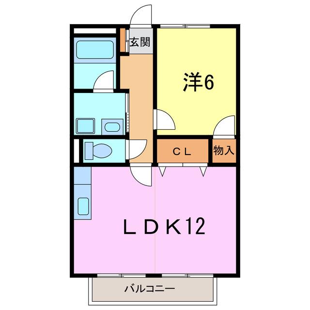 サープラス雨池 I(1LDK/2階)の間取り写真