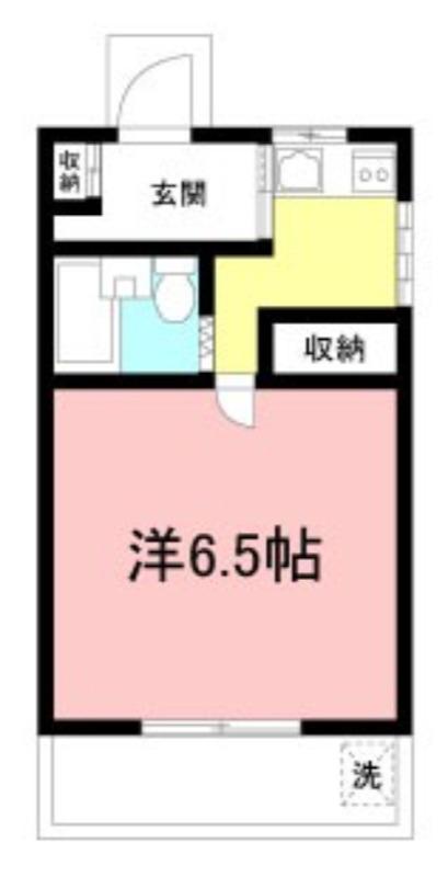 椎野ビル(1K/3階)の間取り写真