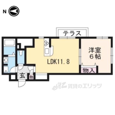 へーベルメゾンハナ(1LDK/1階)の間取り写真
