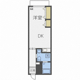 裏参道テラス(1DK/2階)の間取り写真