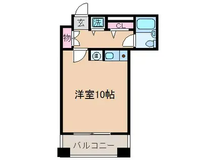 ダイアパレスグランデージ大倉山弐番館(ワンルーム/3階)の間取り写真