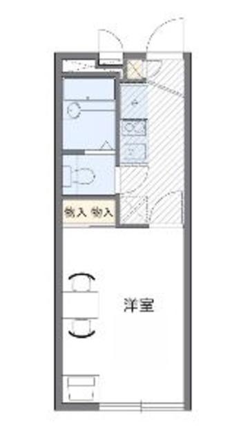 レオパレスA&K 221(1K/1階)の間取り写真