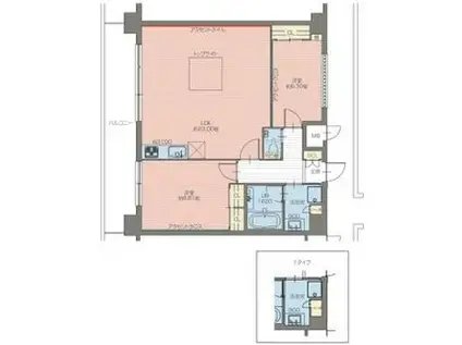 プレジオさくら夙川(3LDK/8階)の間取り写真
