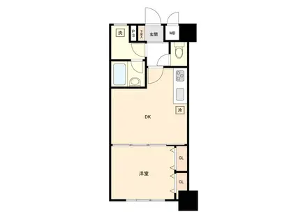 ライオンズマンション東松山第2(1DK/7階)の間取り写真