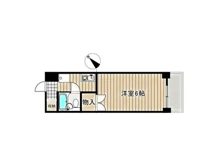 ジョイフラット261(1K/2階)の間取り写真