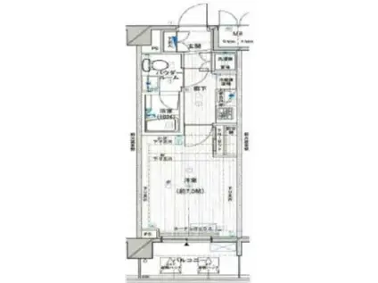 メインステージ押上IV(1K/3階)の間取り写真
