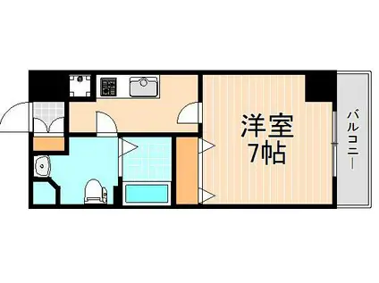 HUMANハイム蔵前(1K/10階)の間取り写真