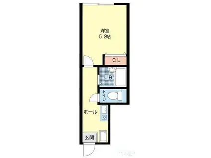 REVEUR YOGA(1K/1階)の間取り写真