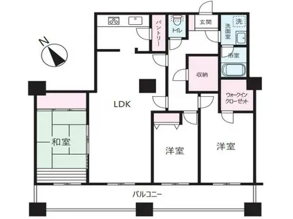 晴海アイランドトリトンスクエアビュータワー(3LDK/44階)の間取り写真