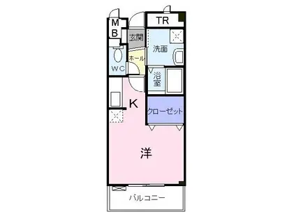 ドミトリーハウス湘南(ワンルーム/3階)の間取り写真