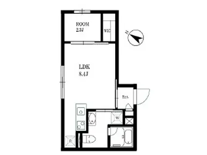 ALATO EKODA(1LDK/2階)の間取り写真