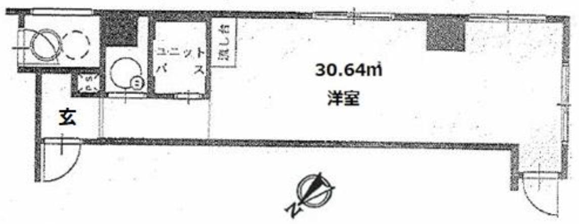 赤坂山王プラザ(ワンルーム/2階)の間取り写真