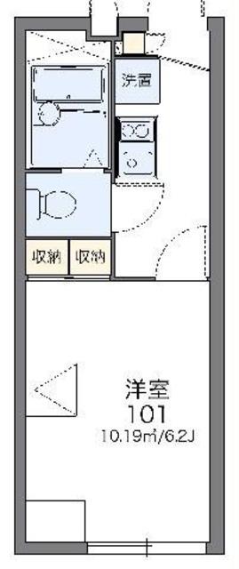 レオパレスたかみ(1K/2階)の間取り写真