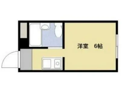 ルネ市岡(ワンルーム/2階)の間取り写真