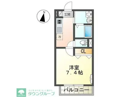 新堀2丁目 マンション工事(1K/2階)の間取り写真