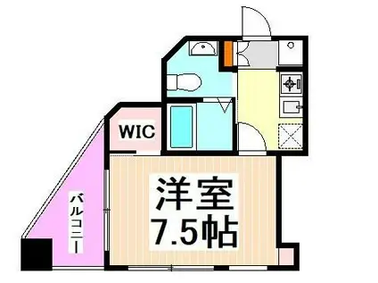 オペラヒルズ初台(1K/4階)の間取り写真