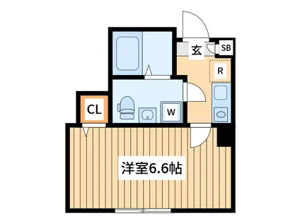 ハウスマカダム(1K/2階)の間取り写真