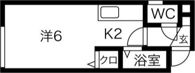 プラザインN14A(1K/3階)の間取り写真