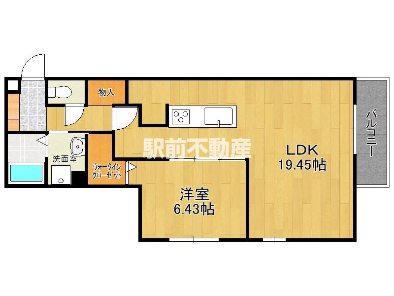 D-LUMIUS(1LDK/2階)の間取り写真