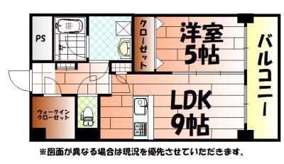 LEON篠崎(1LDK/2階)の間取り写真