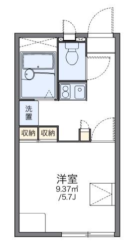 レオパレスアドバンス芦屋(1K/2階)の間取り写真