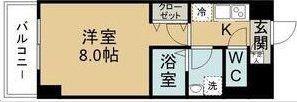 NOIE北仙台(1K/3階)の間取り写真