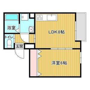 MELDIA大蓮I(1LDK/1階)の間取り写真