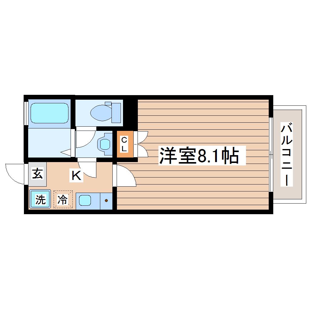 プリマベーラ(1K/1階)の間取り写真