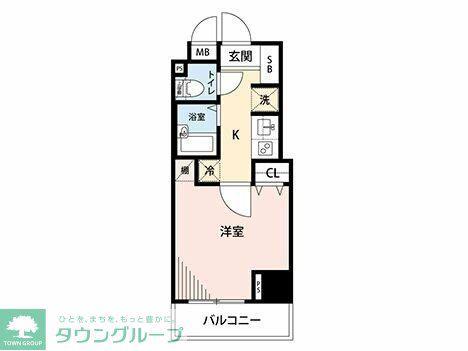 マイナビSTAY西新宿11(1K/10階)の間取り写真