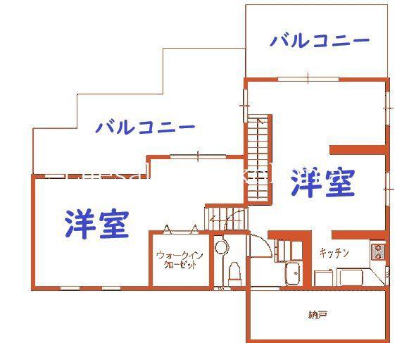 ザ・テラス(2SLDK/3階)の間取り写真