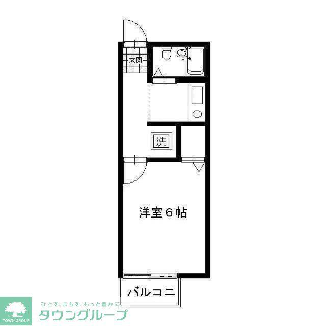 プレジールクレール(1K/1階)の間取り写真