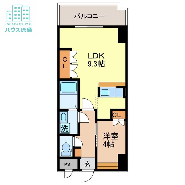 FOREST VIEW泉(1LDK/5階)の間取り写真