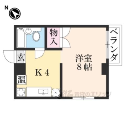 MINATO HOUSE(1K/4階)の間取り写真