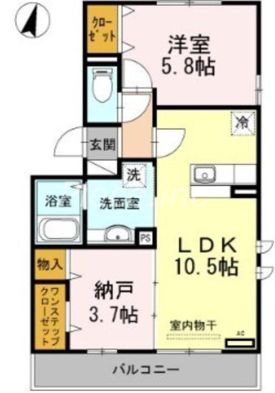 サニーコート(2LDK/2階)の間取り写真