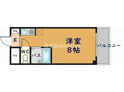 アミティ近大通(ワンルーム/5階)の間取り写真