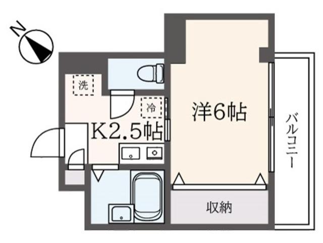 パル三鷹台II(1K/3階)の間取り写真