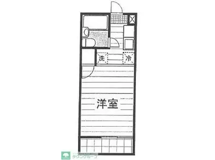 ベスティクマガヤ(ワンルーム/2階)の間取り写真