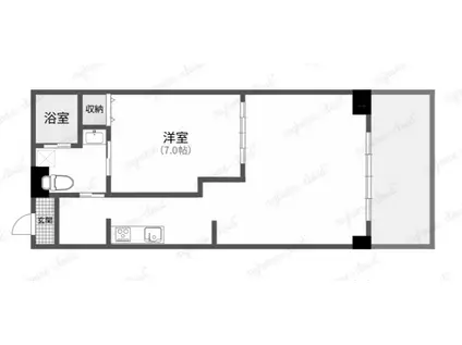 ラフテル小郡(1LDK/3階)の間取り写真