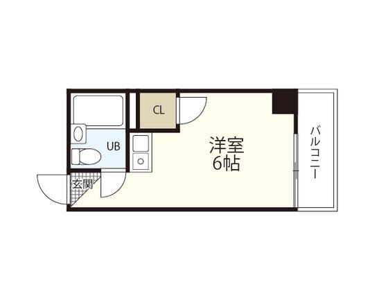 MAXYAMASHITA(ワンルーム/5階)の間取り写真