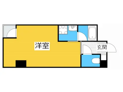 シャトーヨサミ(1K/3階)の間取り写真