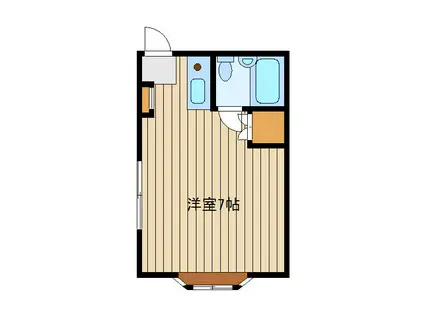 コーポジュネス(ワンルーム/2階)の間取り写真