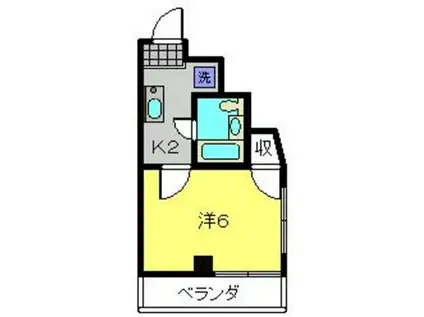 アジュール片倉(1K/4階)の間取り写真