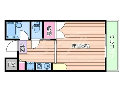 GRAN PINO 春日(ワンルーム/2階)の間取り写真