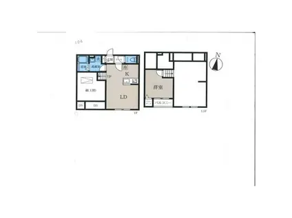 ベル ブラン(1SLDK/1階)の間取り写真